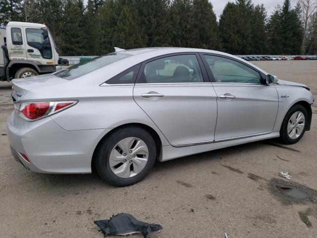 HYUNDAI SONATA HYB 2015 silver  hybrid engine KMHEC4A46FA135200 photo #4