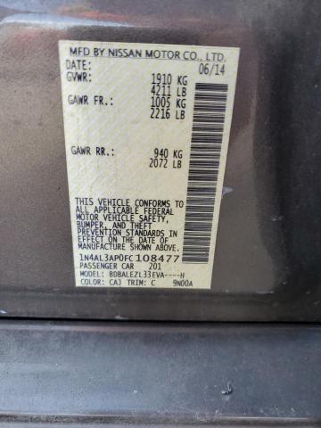 2015 NISSAN ALTIMA 2.5 - 1N4AL3AP0FC108477