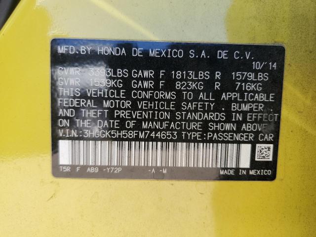 2015 HONDA FIT LX - 3HGGK5H58FM744653