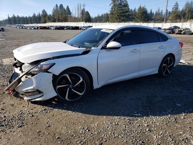 HONDA ACCORD SPO 2018 white  gas 1HGCV1F37JA028610 photo #1