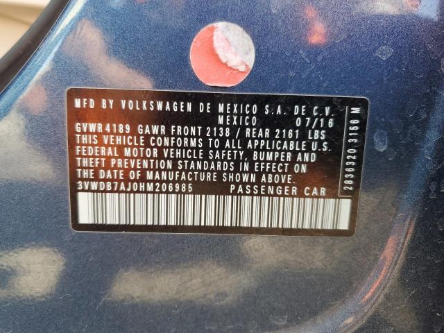 2017 VOLKSWAGEN JETTA SE - 3VWDB7AJ0HM206985