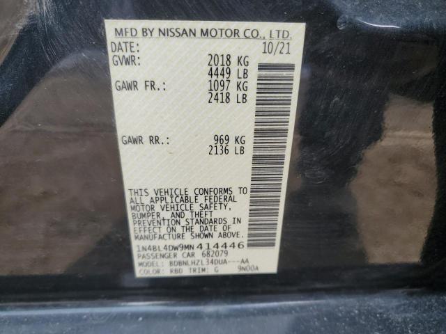 2021 NISSAN ALTIMA SV - 1N4BL4DW9MN414446