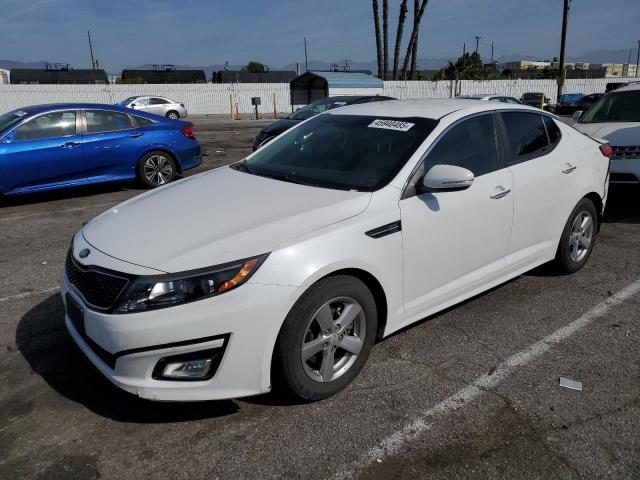 KIA OPTIMA LX 2015 white sedan 4d gas 5XXGM4A78FG422093 photo #1