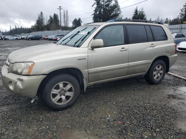 TOYOTA HIGHLANDER 2001 gold  gas JTEGF21A410007157 photo #1