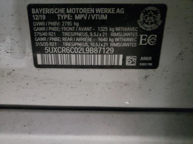 2020 BMW X5 XDRIVE4 - 5UXCR6C02L9B87129