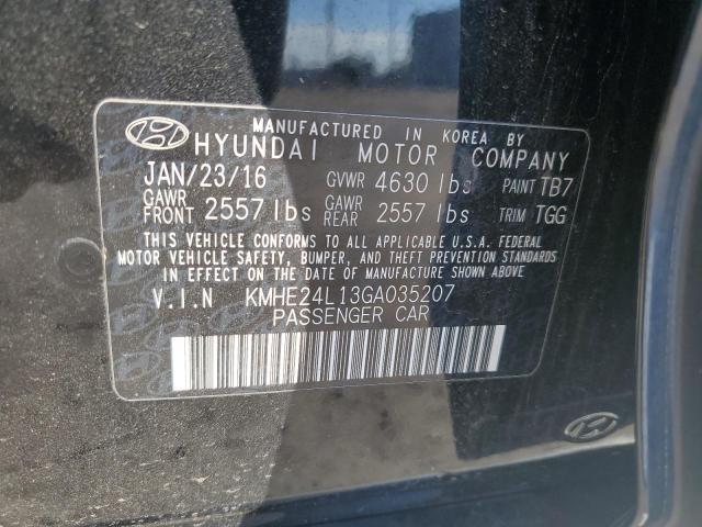 2016 HYUNDAI SONATA KMHE24L13GA035207