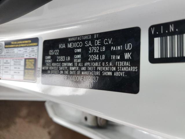 2022 KIA FORTE FE - 3KPF24AD0NE499037