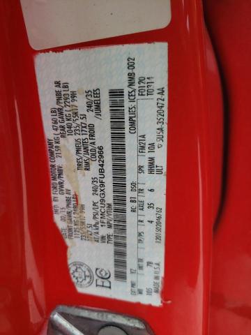 2015 FORD ESCAPE SE - 1FMCU9GX9FUB42966