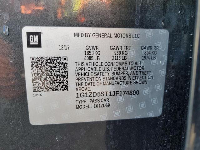 2018 CHEVROLET MALIBU LT - 1G1ZD5ST1JF174800