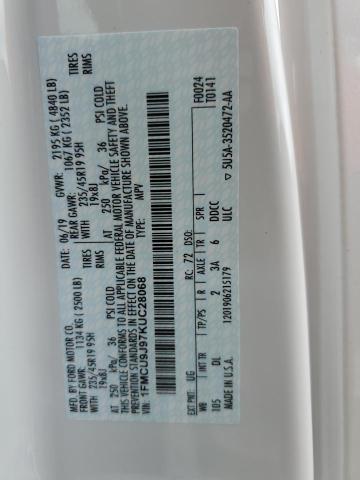 2019 FORD ESCAPE TIT - 1FMCU9J97KUC28068