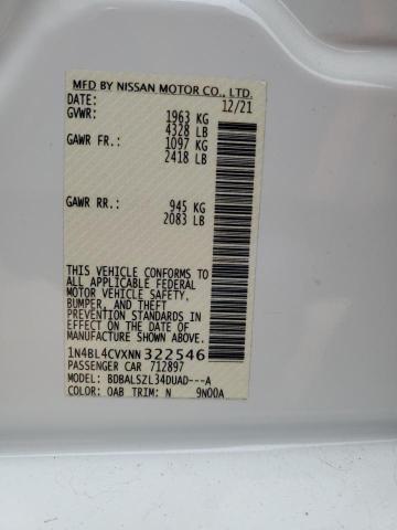 2022 NISSAN ALTIMA SR - 1N4BL4CVXNN322546