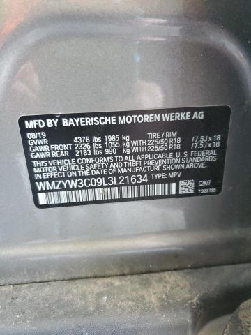 2020 MINI COOPER COU WMZYW3C09L3L21634