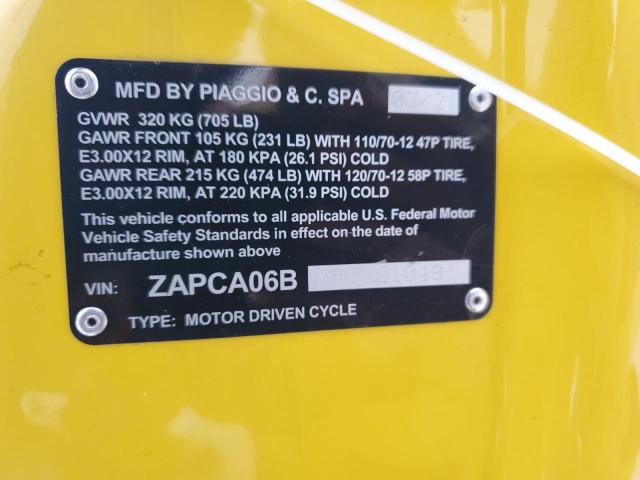2021 VESPA PRIMAVERA/ ZAPCA06B0M5201049