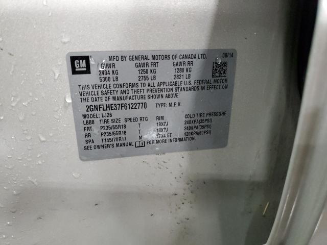 2015 CHEVROLET EQUINOX LT - 2GNFLHE37F6122770