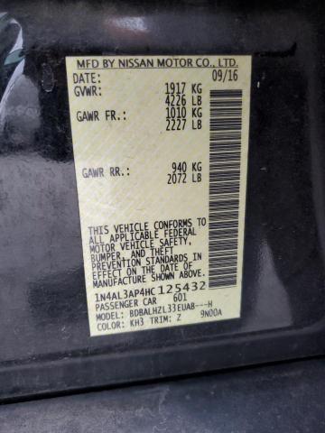 2017 NISSAN ALTIMA 2.5 - 1N4AL3AP4HC125432