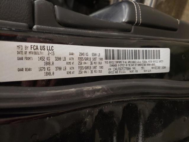 2015 JEEP GRAND CHER - 1C4RJFBG7FC778904