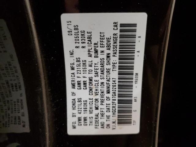 2016 HONDA ACCORD EXL - 1HGCR2F87GA026547