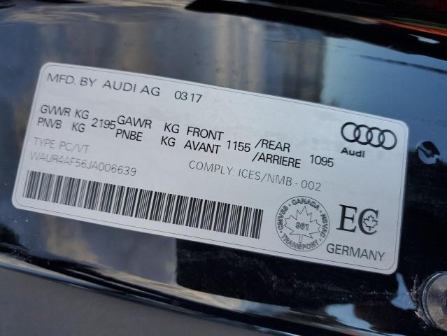 2018 AUDI S5 PRESTIG WAUR4AF56JA006639