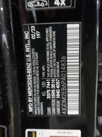 2023 MERCEDES-BENZ EQS SUV 45 4JGDM2EB6PA014836
