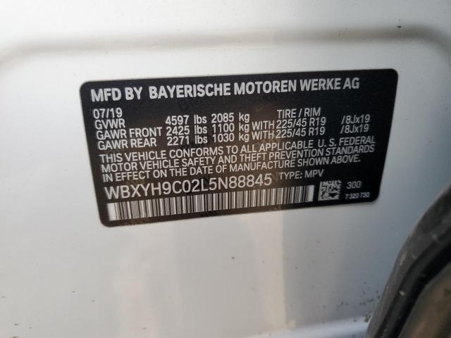 2020 BMW X2 SDRIVE2 WBXYH9C02L5N88845