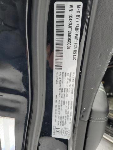 2021 DODGE DURANGO PU 1C4SDJFT2MC683330