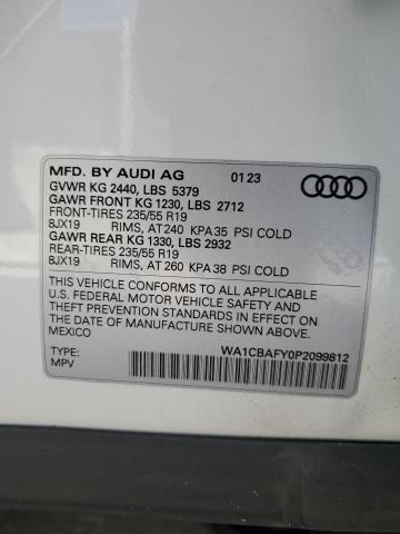 2023 AUDI Q5 PRESTIG - WA1CBAFY0P2099812