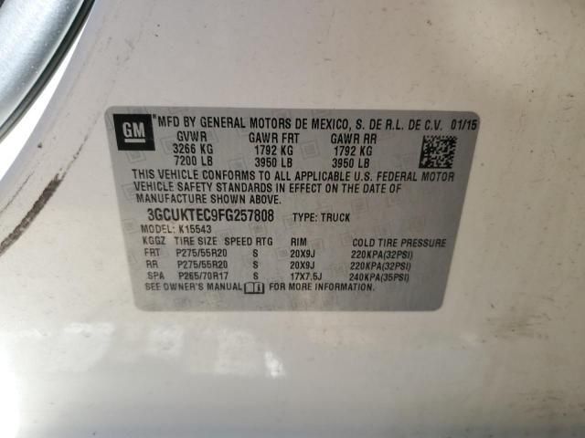 2015 CHEVROLET SILVERADO K1500 HIGH COUNTRY 3GCUKTEC9FG257808