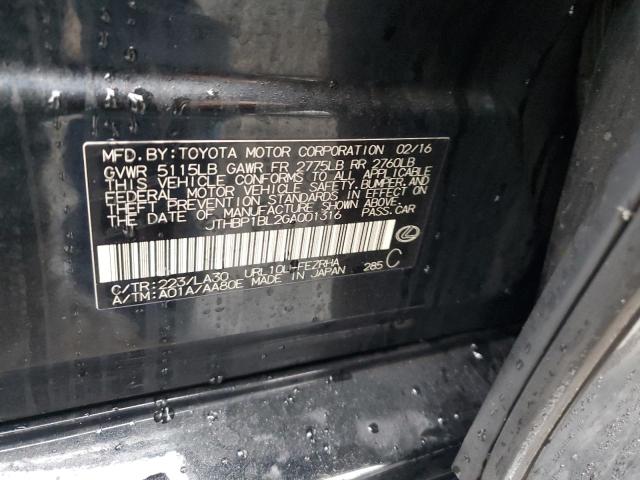 2016 LEXUS GS-F JTHBP1BL2GA001316