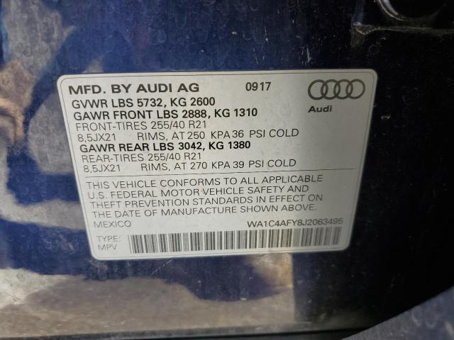 2018 AUDI SQ5 PRESTI WA1C4AFY8J2063495