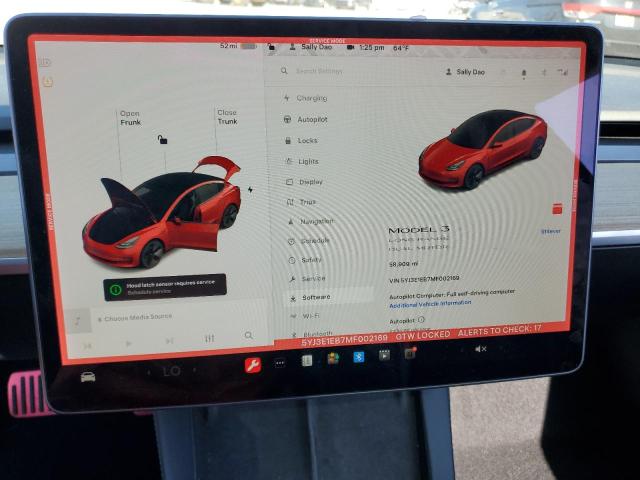 2021 TESLA MODEL 3 - 5YJ3E1EB7MF002169