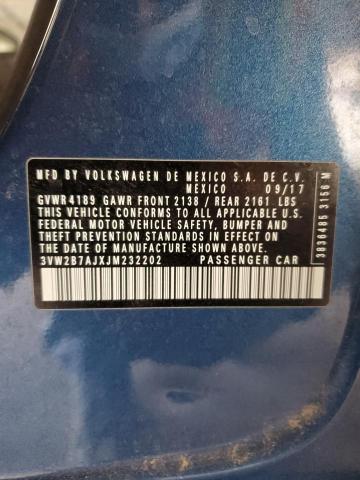 2018 VOLKSWAGEN JETTA S - 3VW2B7AJXJM232202