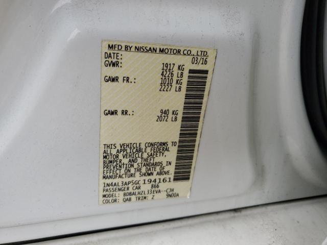 2016 NISSAN ALTIMA 2.5 - 1N4AL3AP5GC194161