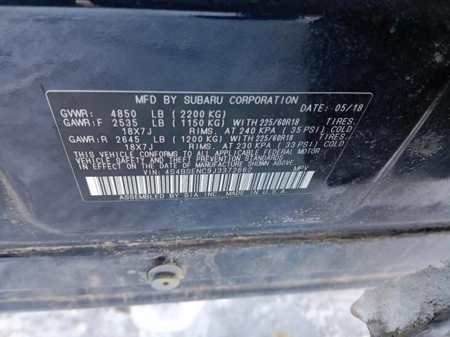 2018 SUBARU OUTBACK 3. 4S4BSENC9J3372662