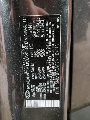 2022 HYUNDAI TUSCON 5NMJFCAE9NH124175