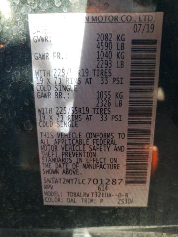 2020 NISSAN ROGUE S - 5N1AT2MT7LC701287
