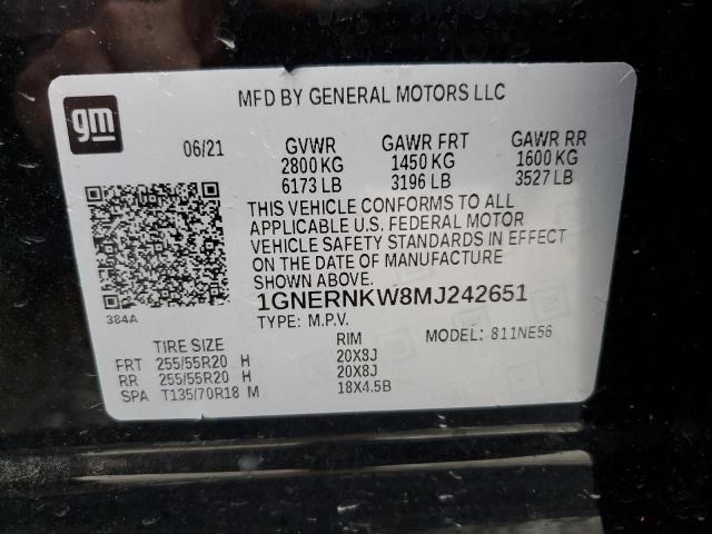 2021 CHEVROLET TRAVERSE H 1GNERNKW8MJ242651