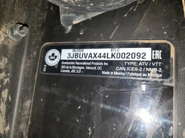 2020 CAN-AM DEFENDER L 3JBUVAX44LK002092