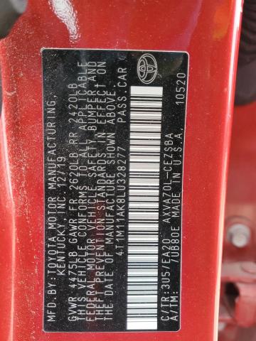 2020 TOYOTA CAMRY SE - 4T1M11AK8LU328277