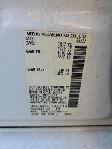 2018 NISSAN ALTIMA 2.5 - 1N4AL3AP2JC101233