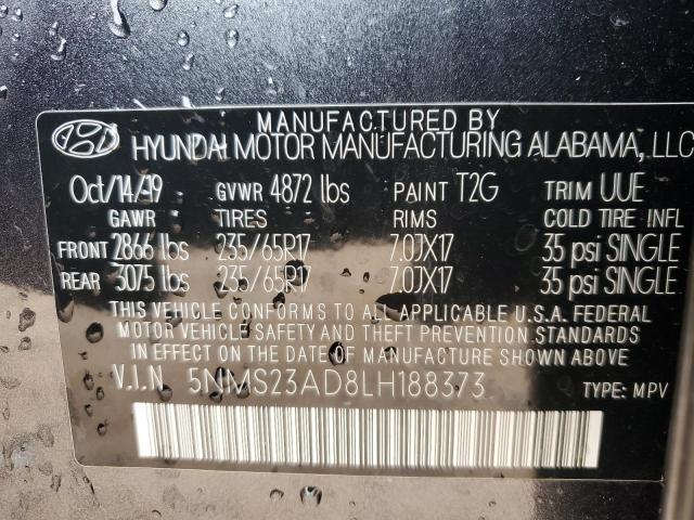 2020 HYUNDAI SANTA FE S - 5NMS23AD8LH188373