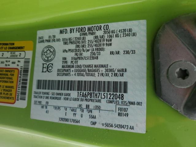 2020 FORD MUSTANG - 1FA6P8TH7L5122048