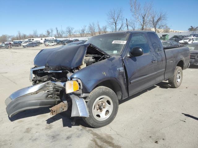 FORD F150 2003 blue 4dr ext gas 1FTRX17L73NB30406 photo #1