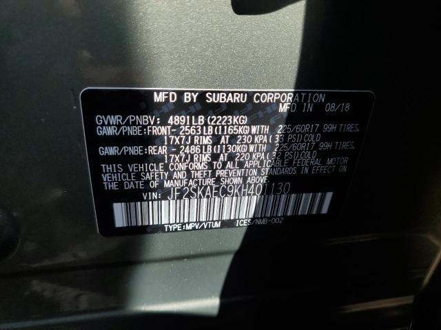 2019 SUBARU FORESTER P - JF2SKAEC9KH401130