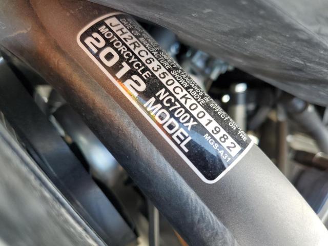 2012 HONDA NC700X - JH2RC6350CK001982