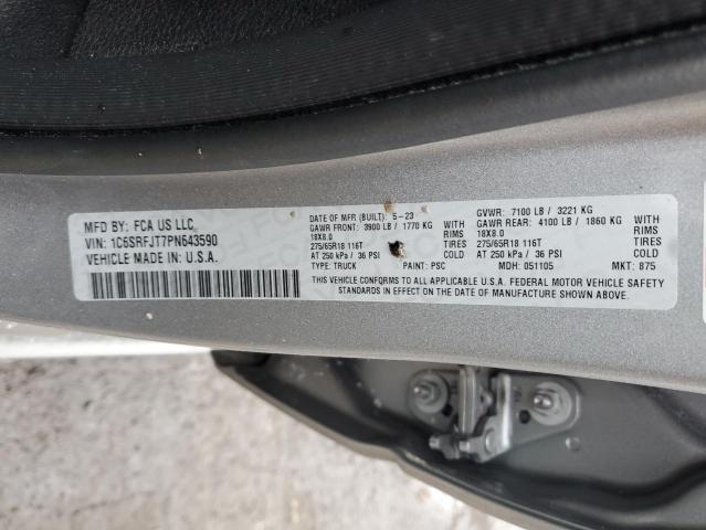 2023 RAM 1500 LARAM 1C6SRFJT7PN643590