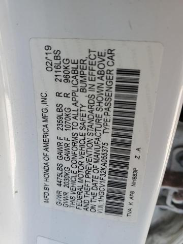 2019 HONDA ACCORD SPO - 1HGCV1F32KA055375