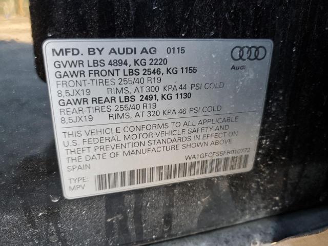 2015 AUDI Q3 PRESTIG WA1GFCFS5FR010772