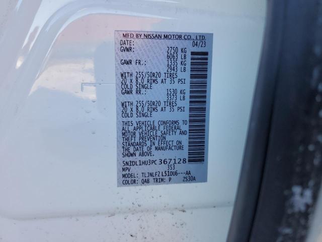 2023 INFINITI QX60 AUTOG 5N1DL1HU3PC367128