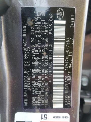 2023 TOYOTA CAMRY LE - 4T1C11AK5PU151530