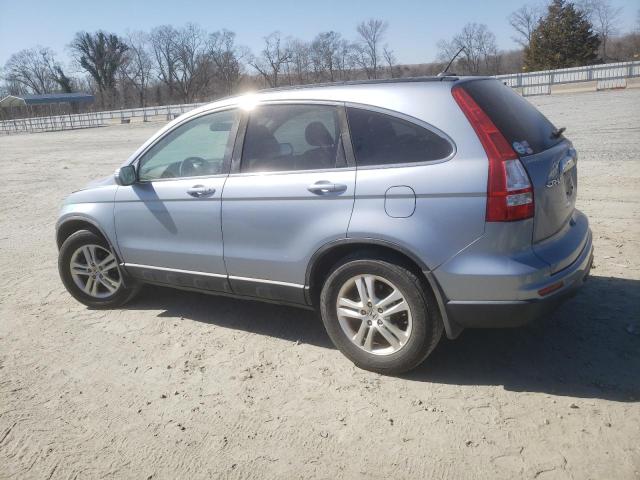 HONDA CR-V EXL 2010 blue 4dr spor gas 5J6RE4H70AL043197 photo #3